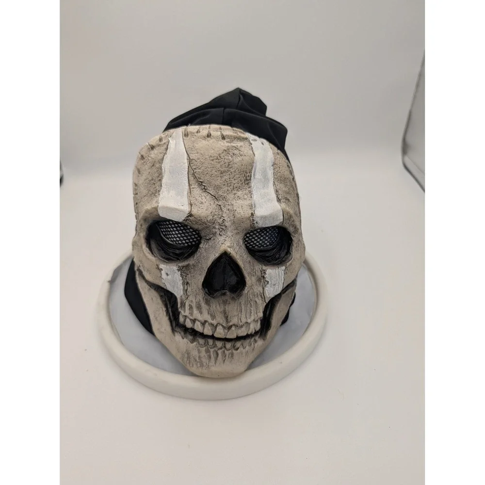Halloween Mask Lot of 4 Evil Clown Skull Ghost Tuxedo Black Cat Latex Costume